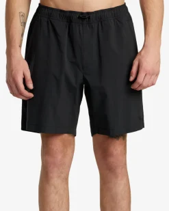 RVCA SPECTRUM TECH SHORT UTILITY SHORTS Black Outlet