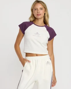 RVCA SPORT BABY RAGLAN Plum Ash New