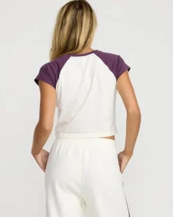 RVCA SPORT BABY RAGLAN Plum Ash New