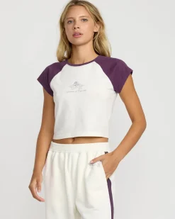 RVCA SPORT BABY RAGLAN Plum Ash New
