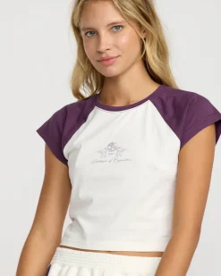 RVCA SPORT BABY RAGLAN Plum Ash New
