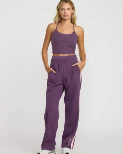 RVCA SPORT FLEECE PANT Plum Ash New