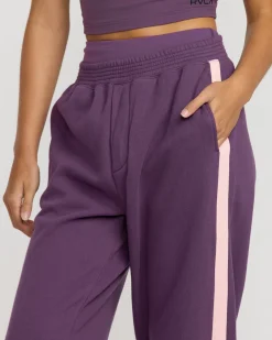 RVCA SPORT FLEECE PANT Plum Ash New