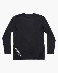 RVCA SPORT VENT LONG SLEEVE TEE Black Discount