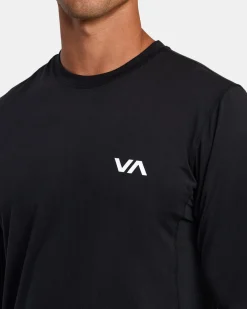 RVCA SPORT VENT LONG SLEEVE TEE Black Discount