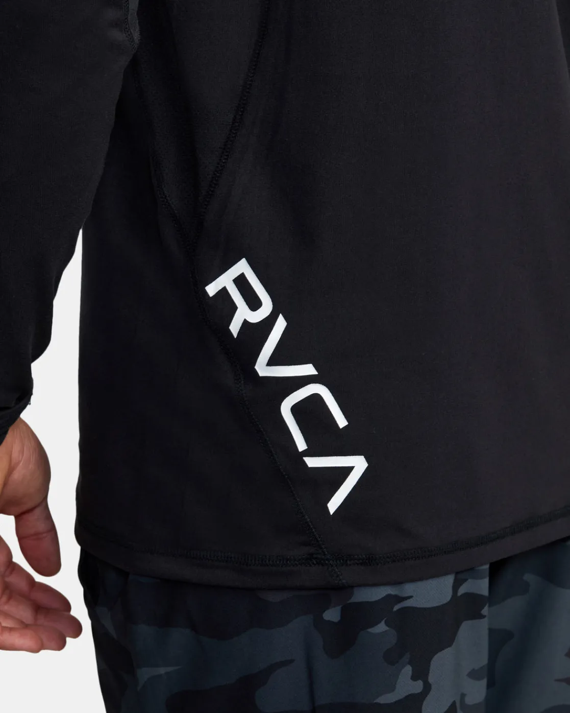 RVCA SPORT VENT LONG SLEEVE TEE Black Discount