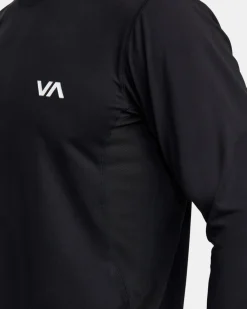 RVCA SPORT VENT LONG SLEEVE TEE Black Discount