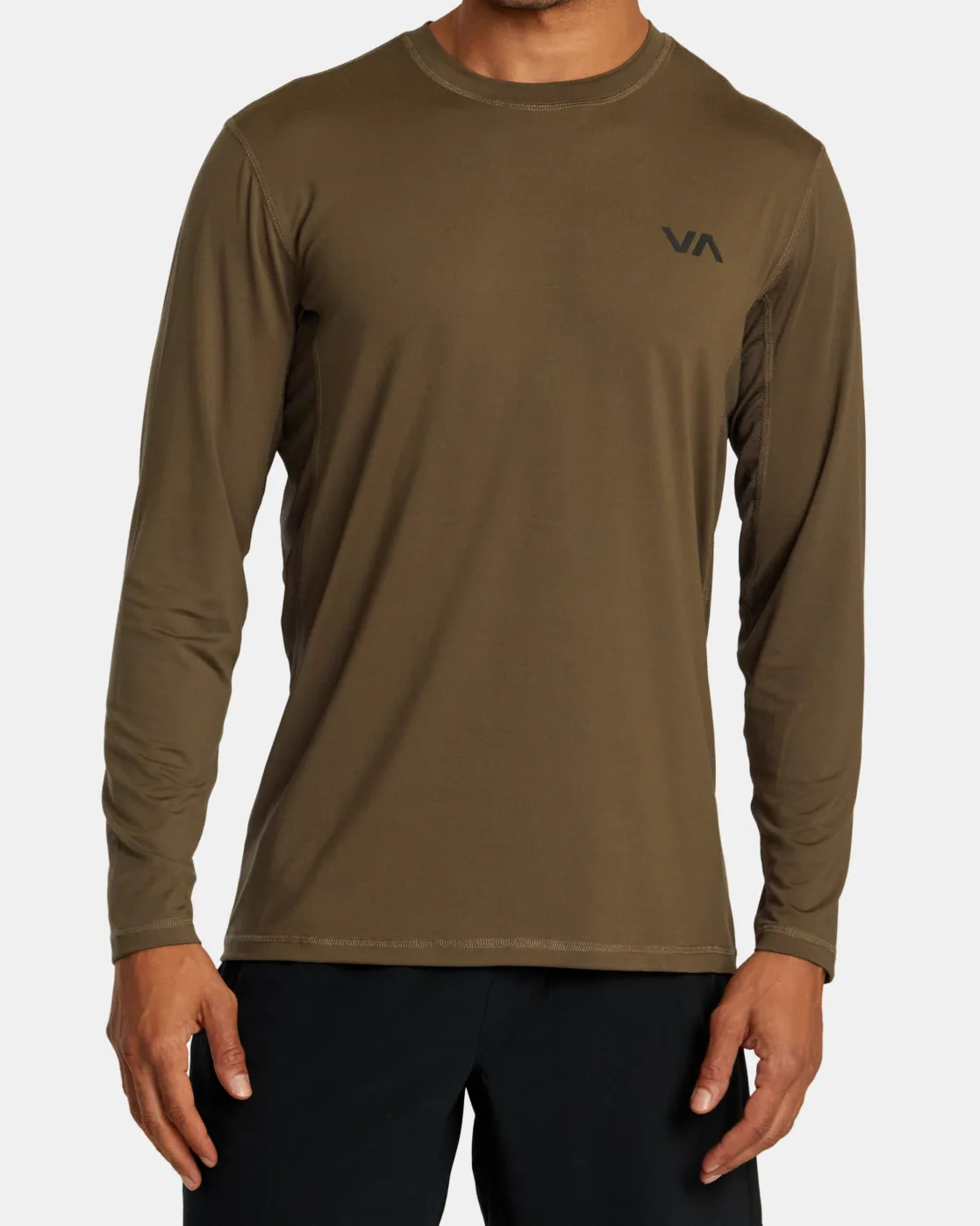 RVCA SPORT VENT LONG SLEEVE TEE Mocha