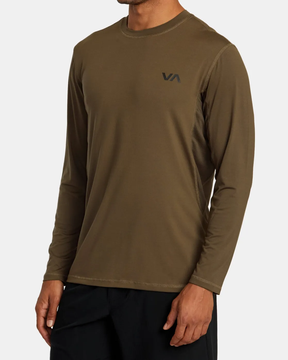 RVCA SPORT VENT LONG SLEEVE TEE Mocha