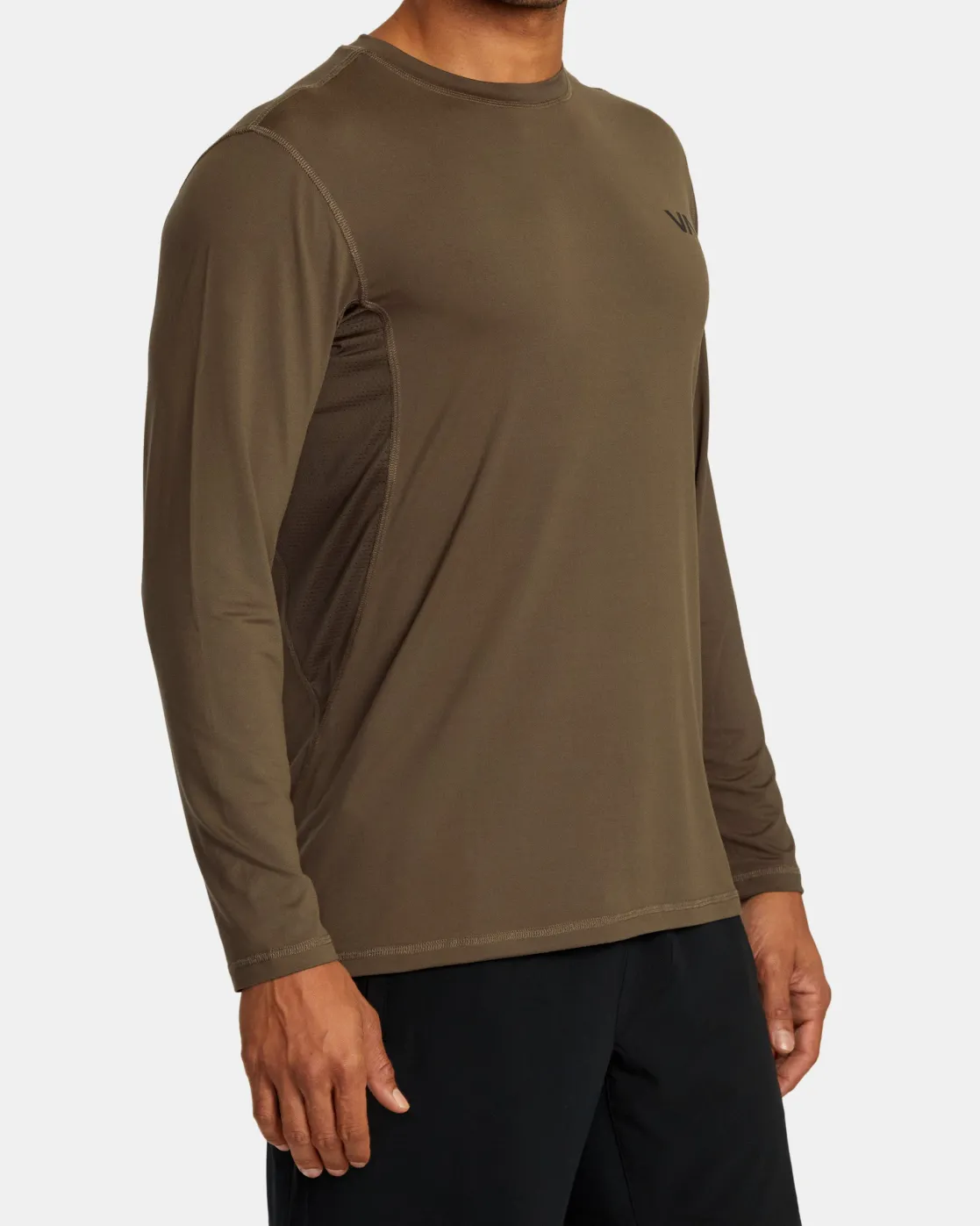 RVCA SPORT VENT LONG SLEEVE TEE Mocha
