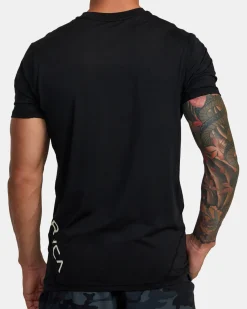 RVCA SPORT VENT PERFORMANCE TEE Black Hot