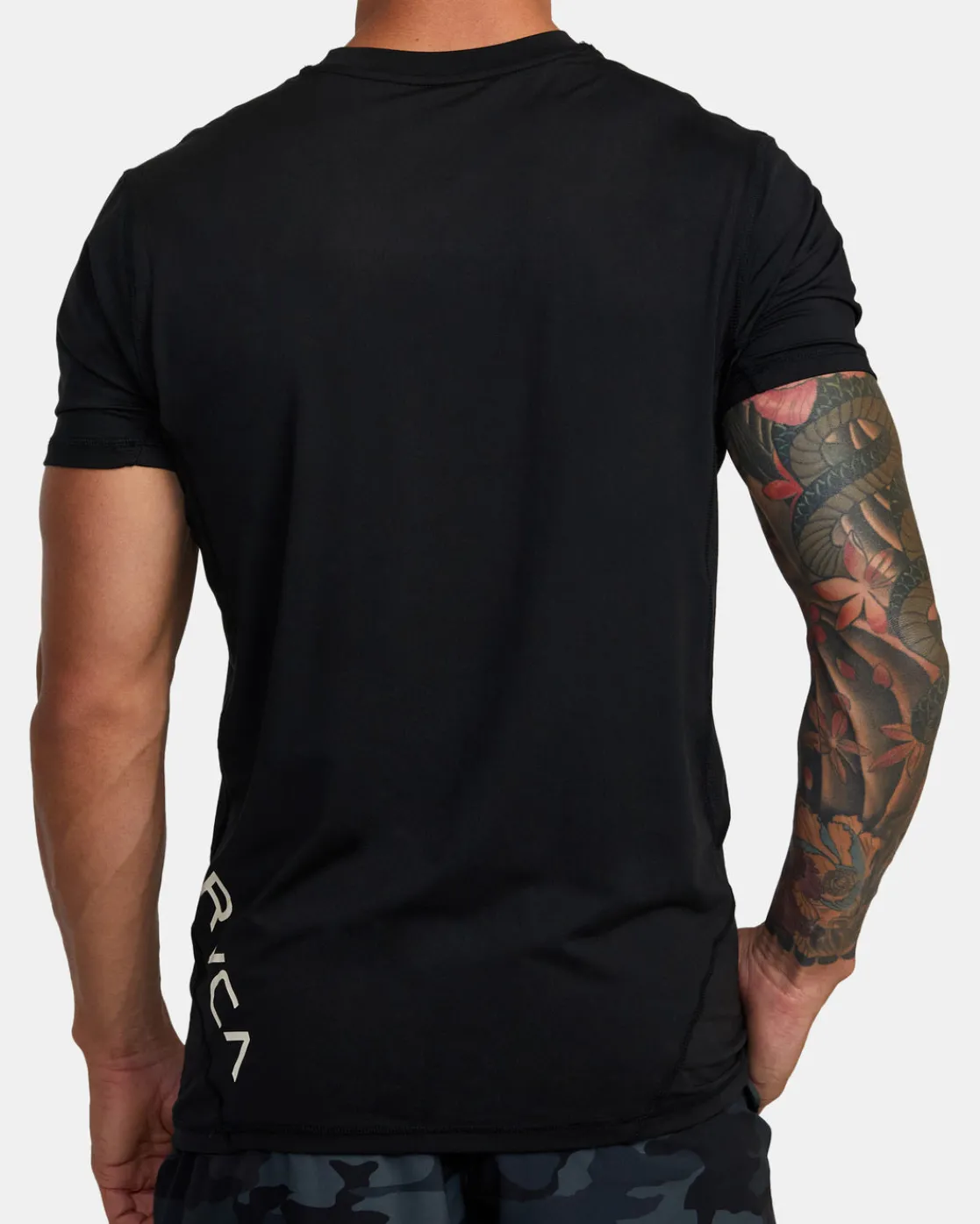 RVCA SPORT VENT PERFORMANCE TEE Black Hot