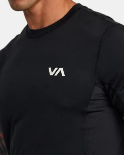 RVCA SPORT VENT PERFORMANCE TEE Black Hot