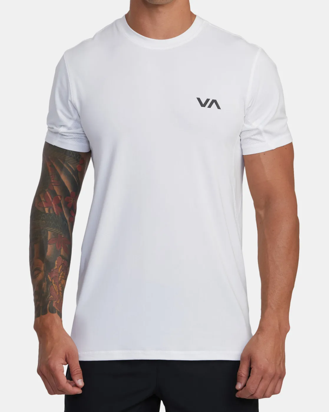 RVCA SPORT VENT PERFORMANCE TEE White Sale