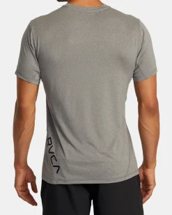 RVCA SPORT VENT PERFORMANCE TEE Heather Grey Hot