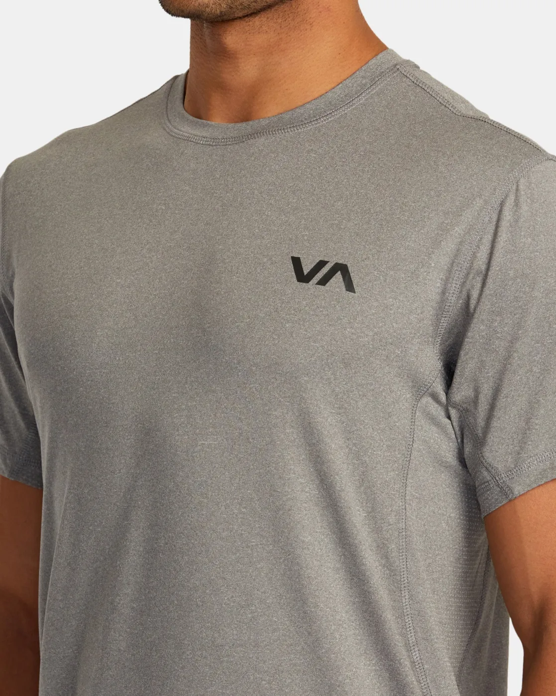 RVCA SPORT VENT PERFORMANCE TEE Heather Grey Hot