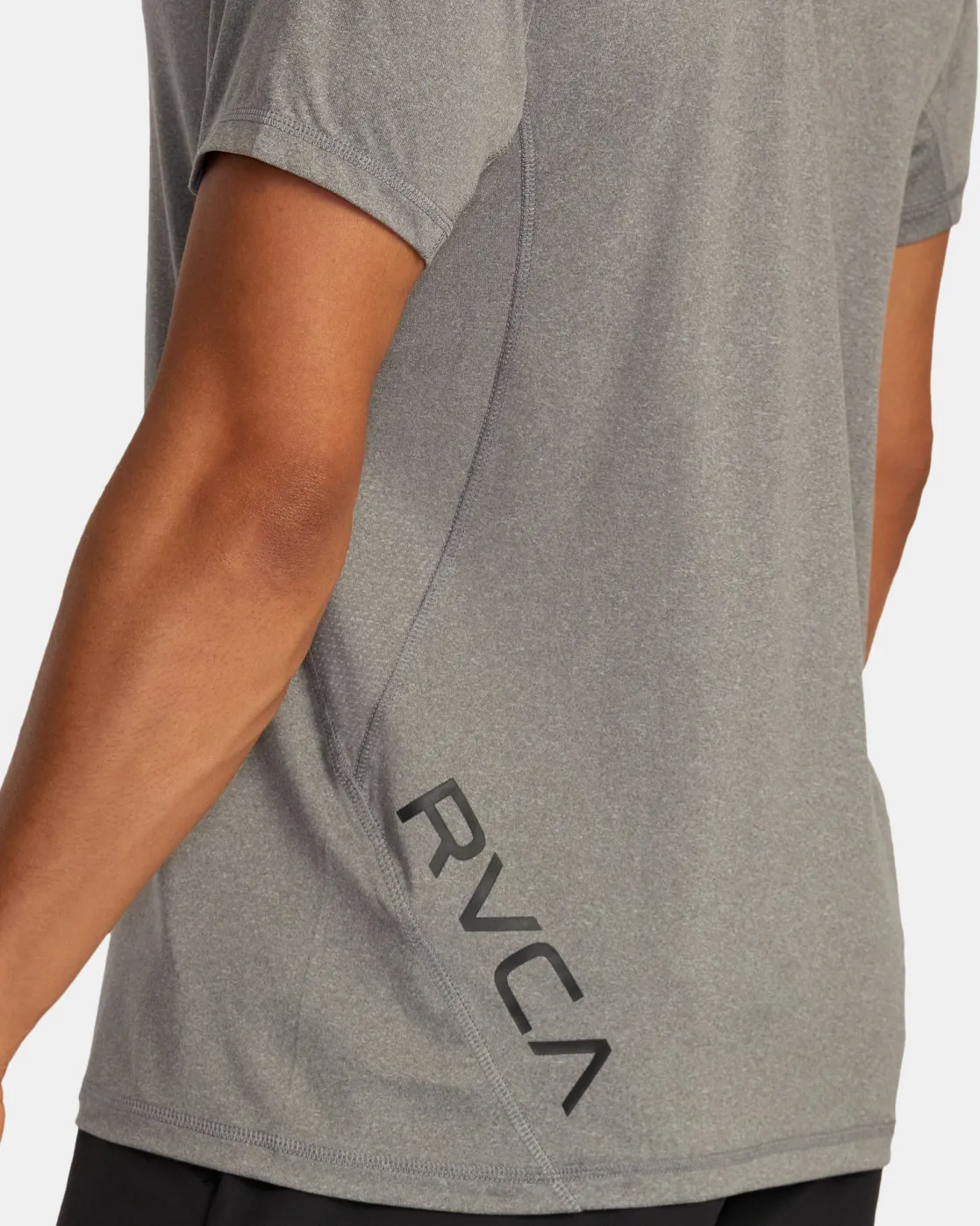 RVCA SPORT VENT PERFORMANCE TEE Heather Grey Hot