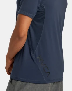 RVCA SPORT VENT PERFORMANCE TEE Indigo New