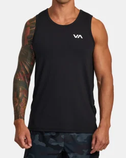 RVCA SPORT VENT TANK TOP Black