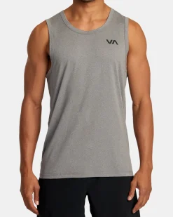 RVCA SPORT VENT TANK TOP Heather Grey