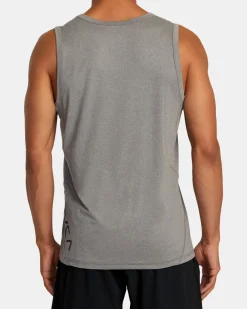 RVCA SPORT VENT TANK TOP Heather Grey
