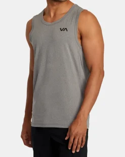 RVCA SPORT VENT TANK TOP Heather Grey