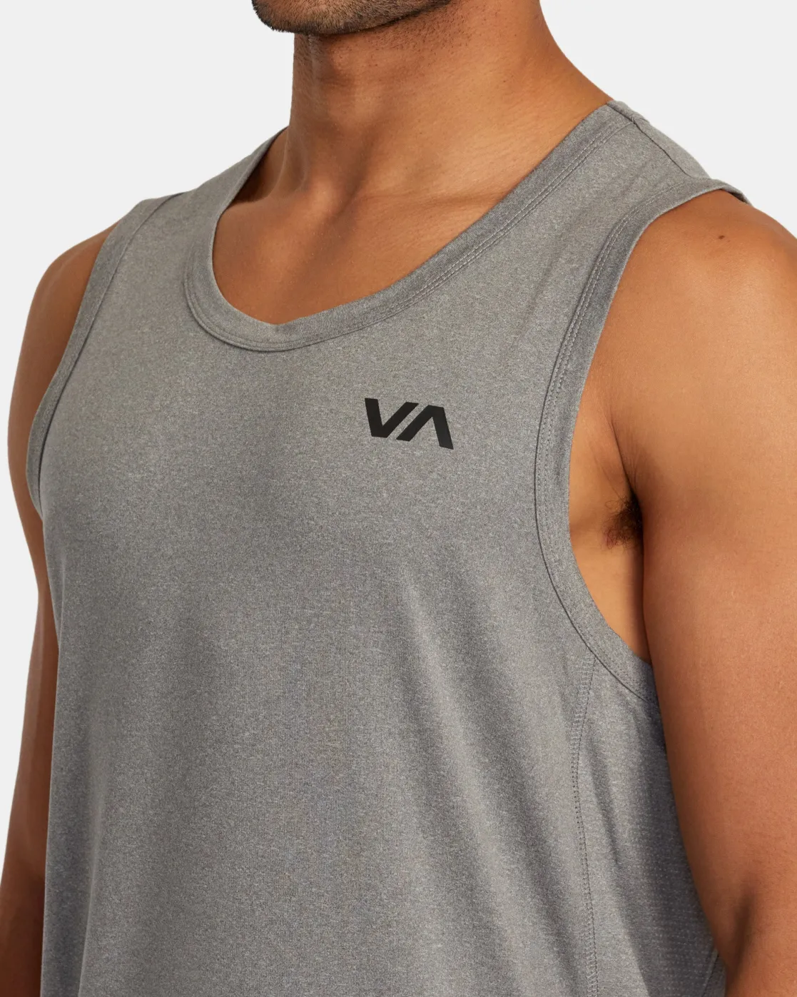RVCA SPORT VENT TANK TOP Heather Grey