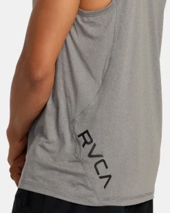 RVCA SPORT VENT TANK TOP Heather Grey