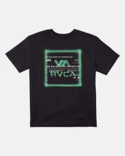 RVCA SPRAY TEXT TEE Black Sale