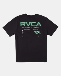 RVCA SPRAY TEXT TEE Black Sale