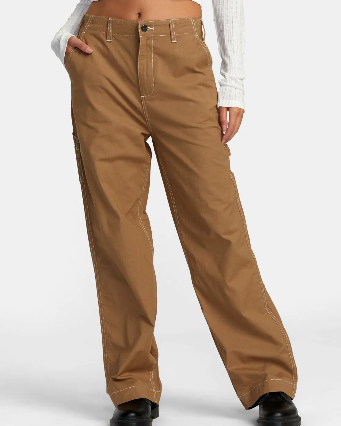 RVCA SPRING SHIFT RELAXED FIT PANTS Ermine Best