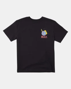 RVCA STATIC CHANNEL TEE Black Best