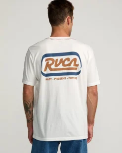 RVCA STATION TEE Antique White Hot