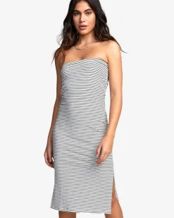 RVCA STEADY DRESS Off White Hot