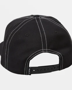 RVCA STITCH SNAPBACK HAT Black New