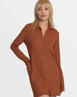 RVCA SUNDAE DRESS Mocha Bisque Online
