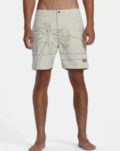 RVCA SUNSET EXOTICA BOARDSHORTS 17'' Natural Discount