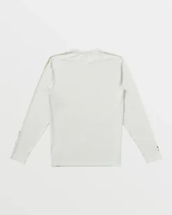 RVCA SURF SHIRT LONG SLEEVE SURF TEE Silver Bleach Online