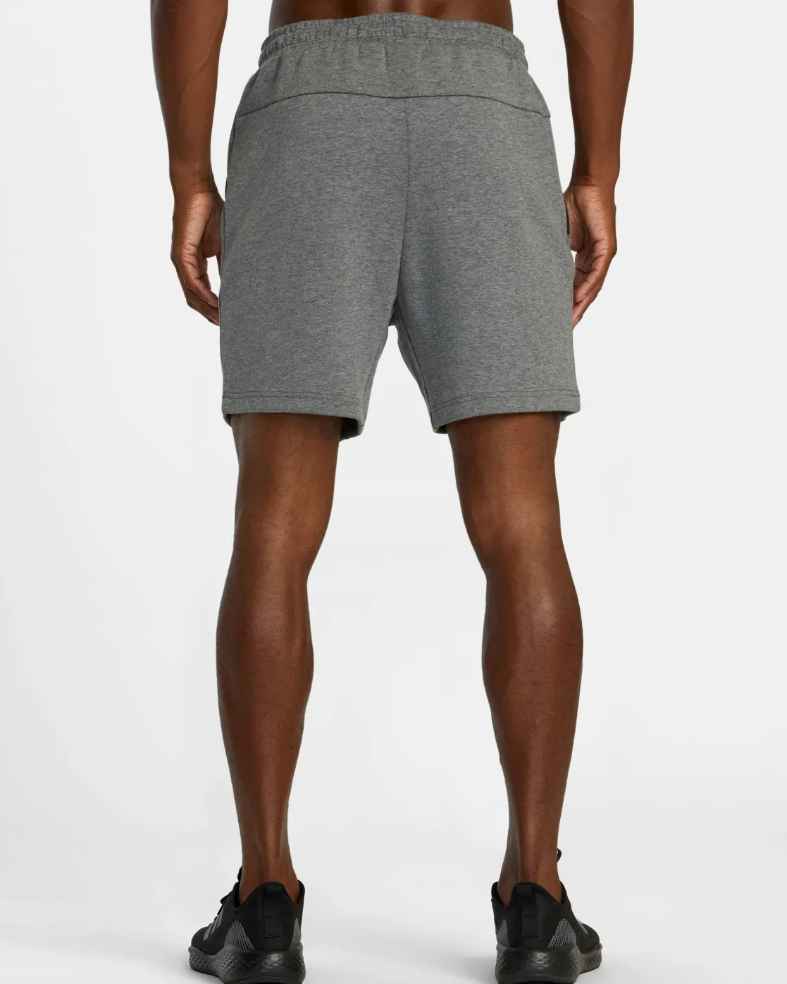 RVCA TECH FLEECE ELASTIC WAIST SHORTS Heather Grey Clearance