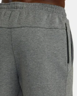 RVCA TECH FLEECE ELASTIC WAIST SHORTS Heather Grey Clearance