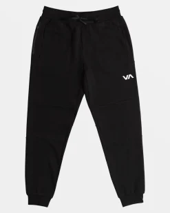 RVCA TECH FLEECE SWEATPANTS II Black 2 Sale