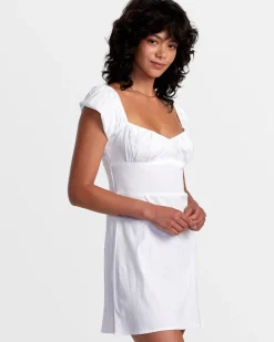 RVCA TESS DRESS Whisper White Outlet