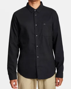 RVCA THAT'LL DO LONG SLEEVE SHIRT Black