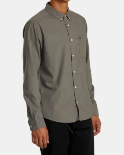 RVCA THAT'LL DO LONG SLEEVE SHIRT Sage Leaf Online