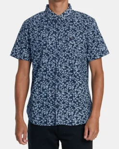 RVCA THAT'LL DO PRINT SHORT SLEEVE SHIRT Petrol Blue Online