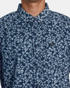 RVCA THAT'LL DO PRINT SHORT SLEEVE SHIRT Petrol Blue Online