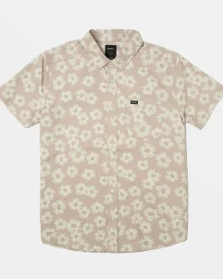 RVCA THAT'LL DO PRINT SHORT SLEEVE SHIRT Pale Mauve Floral Sale