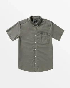 RVCA THAT'LL DO SHORT SLEEVE SHIRT Sage Leaf Clearance
