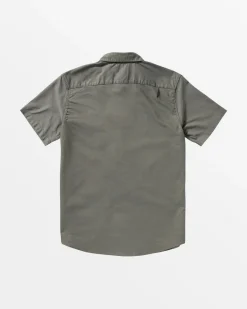 RVCA THAT'LL DO SHORT SLEEVE SHIRT Sage Leaf Clearance