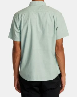 RVCA THAT'LL DO SHORT SLEEVE SHIRT Granite Green Clearance